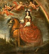 Francisco Rizi Equestrian portrait of Marie Louise d'Orleans Sweden oil painting artist